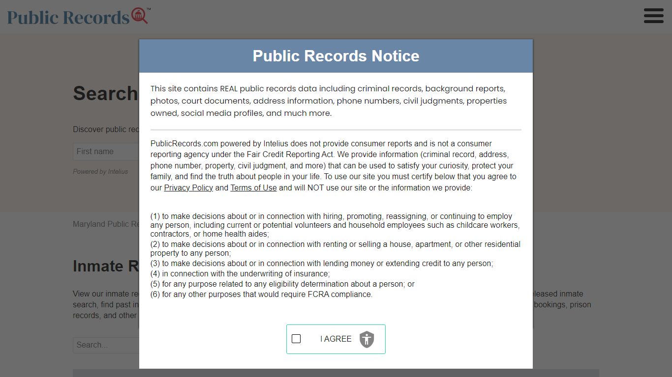 Maryland Inmate Search | Public Records